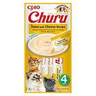 Churu Liquid Godbit Tonfisk med ost 4 x 14g