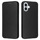 Skalo iPhone 16 Plus Carbon Fiber Plånboksfodral