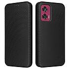Skalo Motorola Edge 50 Fusion Carbon Fiber Plånboksfodral