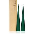 Ester & Erik cone candles marble green (no. 58) dekorativ ljusstake 2x25 cm