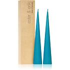 Ester & Erik cone candles turquoise (no. 56) dekorativ ljusstake 2x25 cm