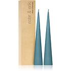 Ester & Erik cone candles steel blue (no. 64) dekorativ ljusstake 2x25 cm