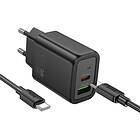 Hoco N61 USB/USB-C 20W USB-C/Lightning Kabel PD QC