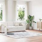 vidaXL Ryamatta med lång lugg NAVARRA ljusgrå 240x240 cm