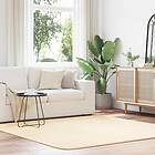 vidaXL Ryamatta med lång lugg NAVARRA gräddvit 200x200 cm