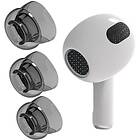 CaseOnline 3-par TPE öronkuddar Airpods (Gen4) S/M/L Svart