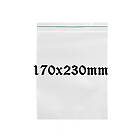 Zip-lock-påsar 170x230mm, 100st