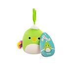 Squishmallows 9 cm P22 Clip On Wolfe Green Parrot