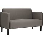 vidaXL Loveseat soffa ljusgrå 109 cm manchestertyg