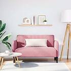 vidaXL Loveseat soffa rosa 109 cm sammet