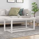 vidaXL Soffbord vit 110x55x45 cm massiv furu