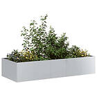 vidaXL Plantebeholder 200x80x40 cm Galvanisert Stål