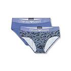 Emporio Armani Cotton Stretch Print Briefs 2-pack