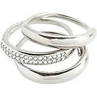 Pilgrim 14242-6004 BLOOM Crystal Ring 3 in 1 Set