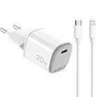 Celly UPTC1USBC20WCTL GaN 1 x USB-C PD 20W + Lightning Kabel