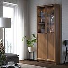 IKEA BILLY OXBERG bokhylla med panel-/vitrindörrar 80x30x202 cm