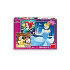 Dino Pussel 3 i 1 Pussel Happy Princesses, 55 bitar
