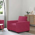 vidaXL Soffstol vinröd 59 cm sammet