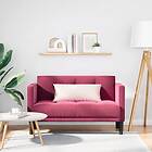 vidaXL Loveseat soffa vinröd 111 cm sammet
