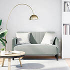 vidaXL Loveseat soffa ljusgrå 109 cm sammet