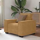 vidaXL Soffstol brun 59 cm sammet