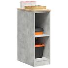 vidaXL Förvaringsskåp för garage Betonggrå 30x51x85cm massivt trä furu
