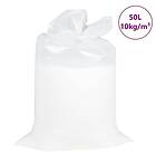 vidaXL Sittsäck fyllning EPS 50l vit 10kg/m³