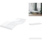 vidaXL Skummadrass vit 90x220 cm 7-zoner hårdhet 20 ILD
