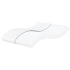 vidaXL Skummadrass vit 200x210 cm hårdhet H2 H3