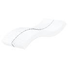 vidaXL Skummadrass vit 90x210 cm hårdhet H2 H3