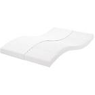 vidaXL Skummadrass vit 140x190 cm 7-zoner hårdhet 20 ILD