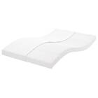 vidaXL Skummadrass vit 120x200 cm 7-zoner hårdhet 20 ILD