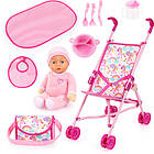 Bayer Design Dockvagn Buggy Set med Docka, Pink