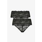 Zizzi lAzalea Lace Thong 2-pack