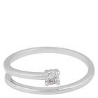 Snö Of Sweden Jen Swirl Stone Ring Silver Clear S