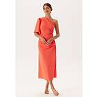 Bubbleroom Occasion Ruched One Shoulder Midi Dress