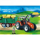 Playmobil Farm 4496 Tractor With Hay Trailer