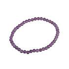Andekvarts Armband Ametist rund 4mm