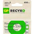 GP Batteries ReCyko AAA 2-p 650mAh, 2-pack