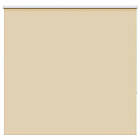 vidaXL Rullgardin mörkläggningsbar beige 160x130 cm tyg bredd 156,6 cm