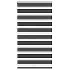 vidaXL Rullgardin zebra svart 85x150 cm tyg bredd 80,9 cm polyester