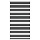 vidaXL Rullgardin zebra svart 80x150 cm tyg bredd 75,9 cm polyester