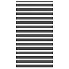 vidaXL Rullgardin zebra svart 130x230 cm tyg bredd 125,9 cm polyester