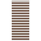 vidaXL Rullgardin zebra brun 115x230 cm tyg bredd 110,9 cm polyester