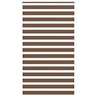 vidaXL Rullgardin zebra brun 130x230 cm tyg bredd 125,9 cm polyester