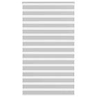 vidaXL Rullgardin zebra ljusgrå 130x230 cm tyg bredd 125,9cm polyester