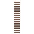 vidaXL Rullgardin zebra brun 50x230 cm tyg bredd 45,9 cm polyester