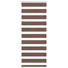 vidaXL Rullgardin zebra brun 60x150 cm tyg bredd 55,9 cm polyester