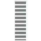 vidaXL Rullgardin zebra mörkgrå 45x150 cm tyg bredd 40,9 cm polyester