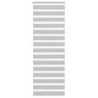 vidaXL Rullgardin zebra ljusgrå 80x230 cm tyg bredd 75,9 cm polyester